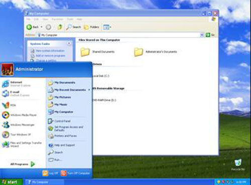 windows xp桌面图